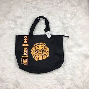 DISNEY The Lion King Broadway Musical VIP Canvas Tote Bag Black Simba Mufasa